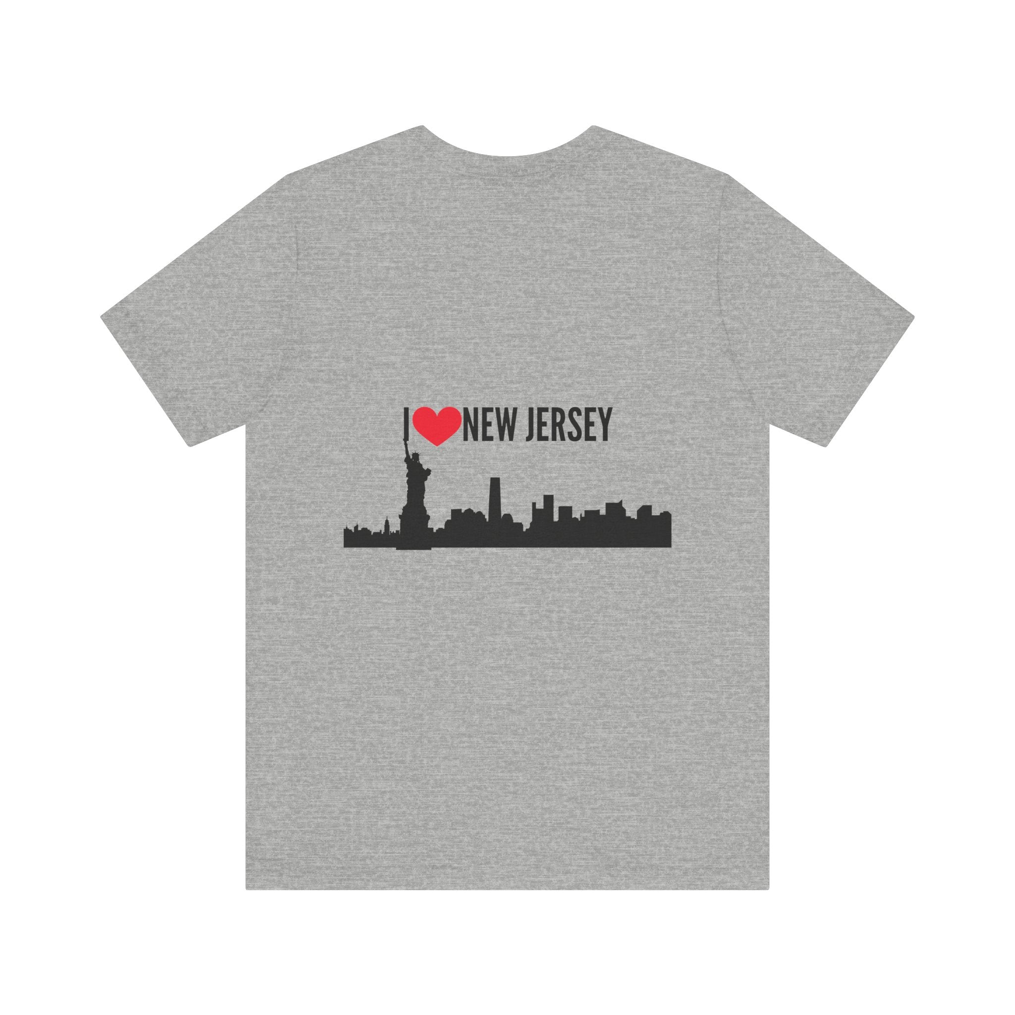 I Love New Jersey Tee - Casual T-Shirt for NJ Lovers, Perfect for Gifts, Travel, Festivals, Everyday Wear and Souvenirs