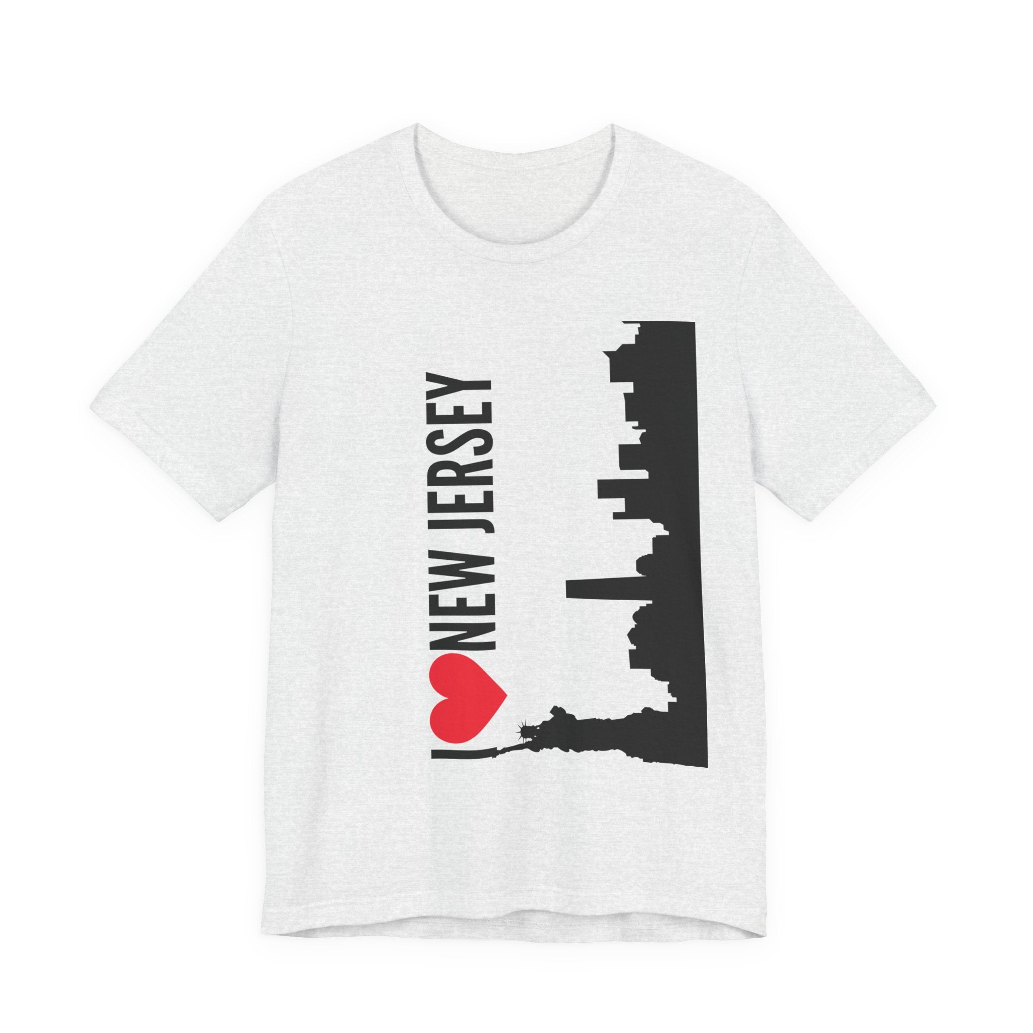 I Love New Jersey Tee - Casual T-Shirt for NJ Lovers, Perfect for Gifts, Travel, Festivals, Everyday Wear and Souvenirs